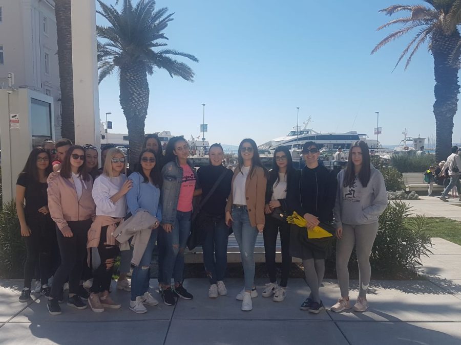 A Stroll Around Split with Guests from the Šibenik Gymnasium